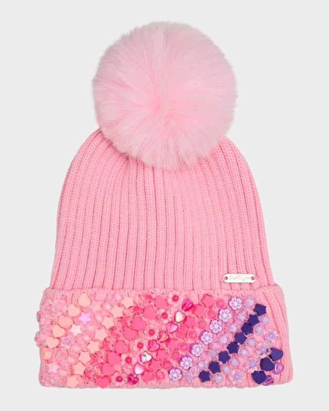 Kid's Charm-Embellished Beanie